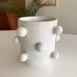 Giant Pom-Pom Vessel - White - Image 3