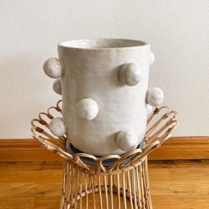 Giant Pom-Pom Vessel - White