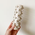 Skinny Bobble Vase - White - Image 3