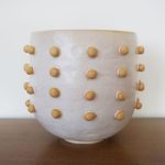 White, Green, Natural Bobble Bowl/Planter - Image 3