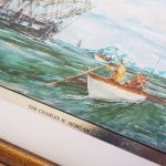 Set of 2 Vintage Ship Etchings - Image 3
