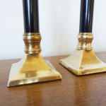 Set of 2 Vintage Brass Candlesticks - Image 5