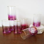 Set of 7 Pink Ombre Shot/Tasting Glasses - Image 6