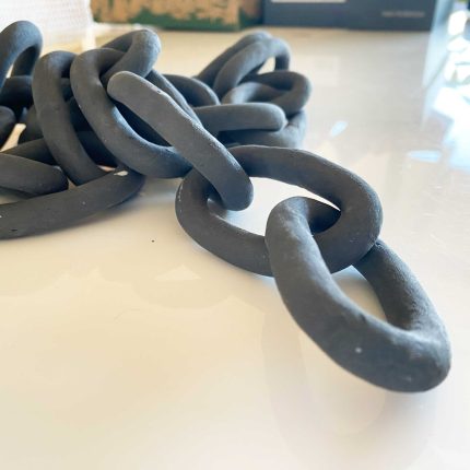Medium Ceramic Chain - Cool Black