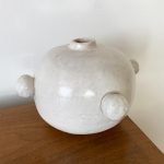 Knobbed Round Vase - White - Image 3