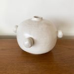Knobbed Round Vase - White - Image 4