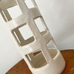 Small Basket Vase - White - Image 2