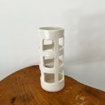 Small Basket Vase - White - Image 3