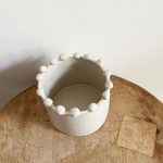 Beaded Cup - White