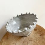 Beaded Edge Bowl - Grey