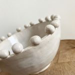 Beaded Edge Bowl - White - Image 2