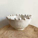 Beaded Edge Bowl - White
