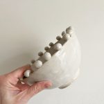 Beaded Edge Bowl - White - Image 4