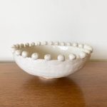 Beaded Bowl - White