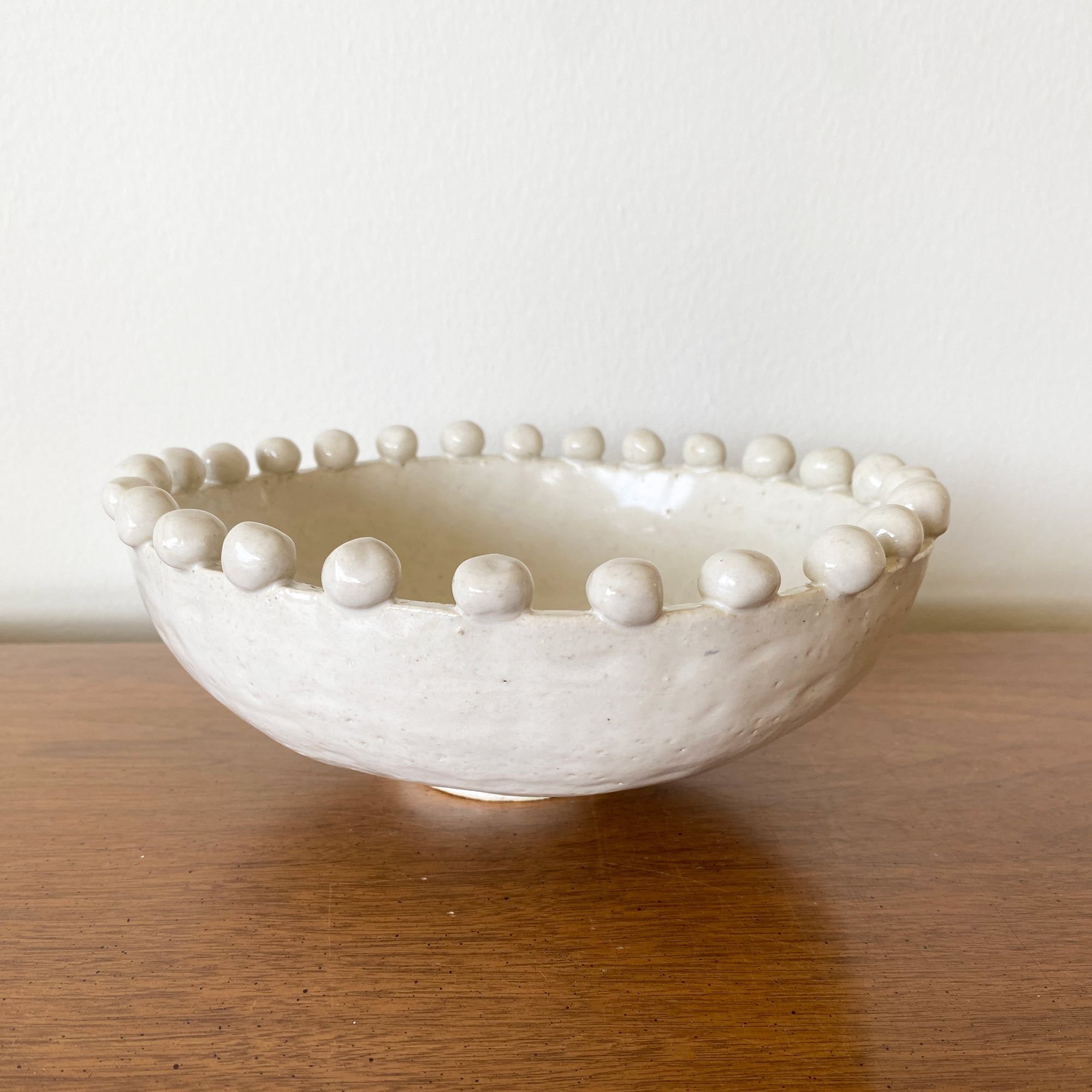 salto-beadedbowl7 Beaded Bowl - White - Image 1