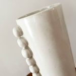 Beaded Vase - White - Image 2
