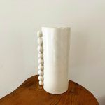 Beaded Vase - White - Image 3
