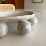 Bobble Footed Dish - White - Image 2
