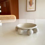 Bobble Footed Dish - White - Image 5