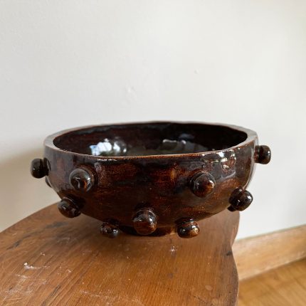Bobble Texture Bowl - Rich Brown