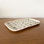 Rectangle Dotted Dish - Black and White - Image 2