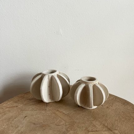 OOPS! Finned Taper Candle Holders