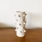 Knobbed Vase - White