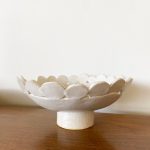Circles Pedestal Bowl - White - Image 2
