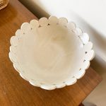 Circles Pedestal Bowl - White - Image 4