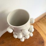 Large Bobble Vase - White - Image 2
