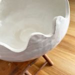 Large Wavy Edge Bowl - White - Image 2