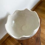 Large Wavy Edge Bowl - White - Image 2