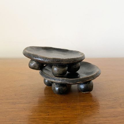 Tiny Bobble Footed Dish - Black