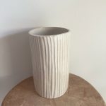 OOPS! Tall Ribbed Vase