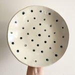 Polka Dot Pedestal Dish - Black & White - Image 2