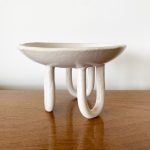 Loopy Legged Pedestal Dish - White