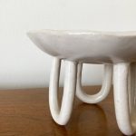 Loopy Legged Pedestal Dish - White - Image 2