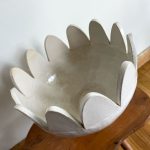 Pedestal Petal Bowl - White - Image 3