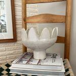 Pedestal Petal Bowl - White - Image 4