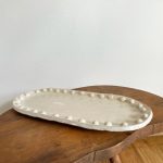 Bump Rim PIll-Shaped Tray - White - Image 2
