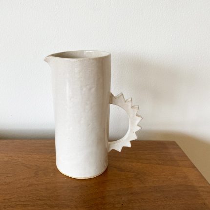 Spikey Handled Pitcher - White