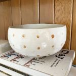 Polka Dot Bowl - Brown & White - Image 2
