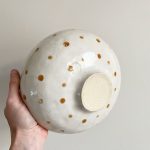 Polka Dot Bowl - Brown & White - Image 4