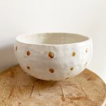 Polka Dot Bowl - Brown & White - Image 5