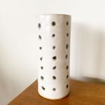 Polka Dot Vase - Black & White - Image 3