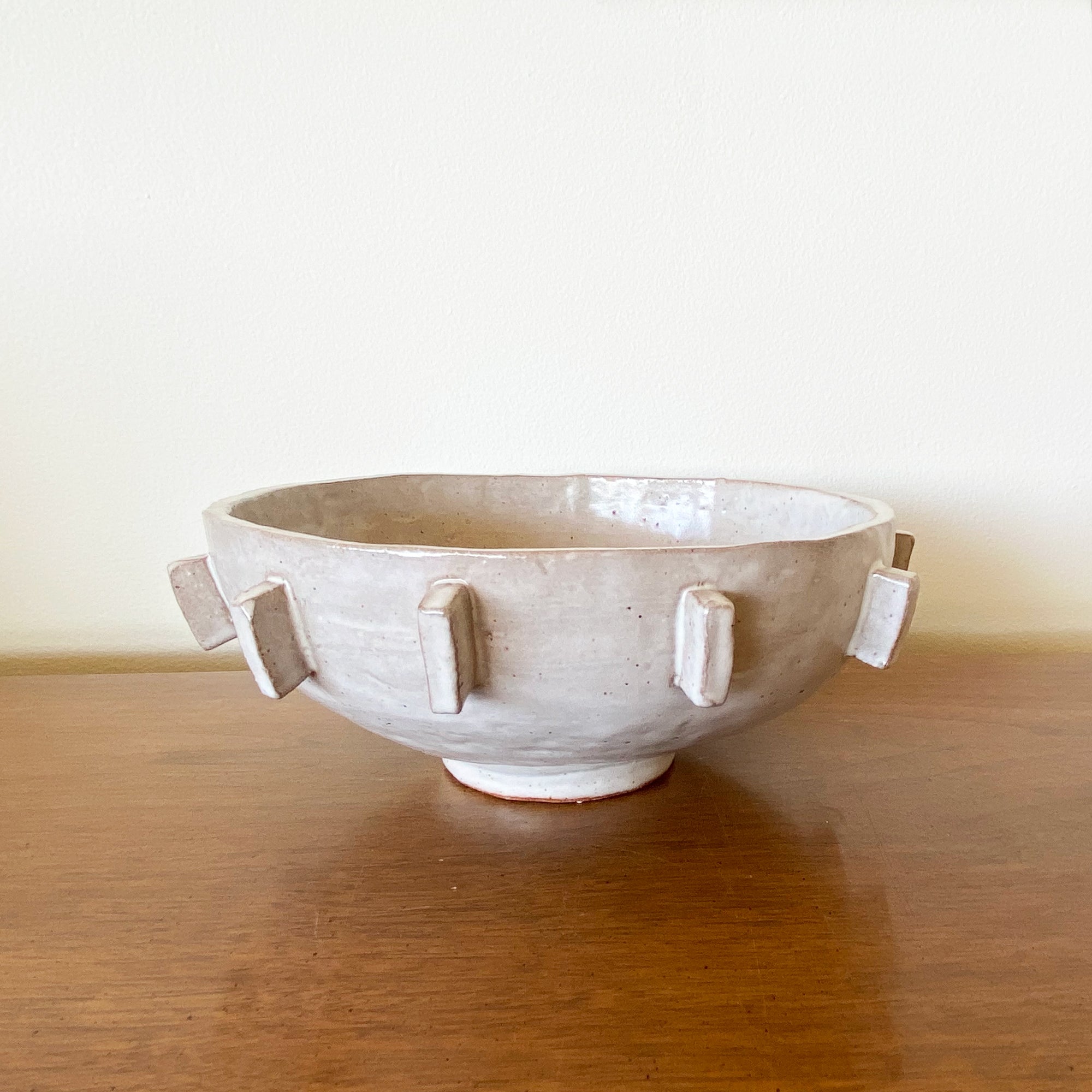 salto-ribbedbowlfreckle4 Chunky Ribbed Bowl - White Freckle - Image 1