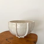 Large Ribbed Bowl - White
