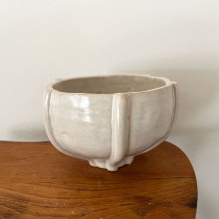 Small Ribbed Bowl - White