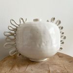 Ribbon Vase #1 - White - Image 3
