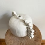 Ribbon Vase #1 - White - Image 4